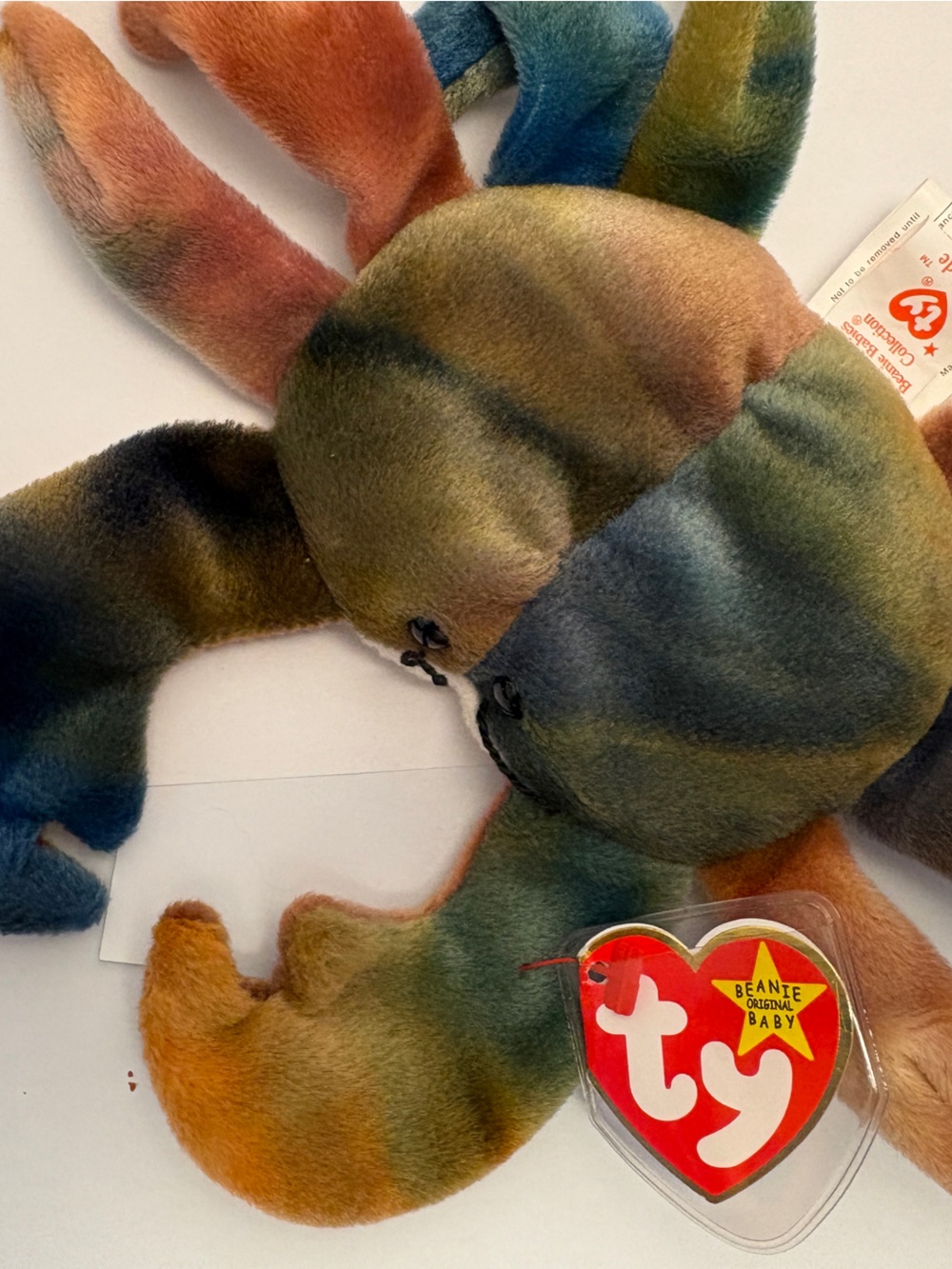 TY 1996 Beanie Baby Claude the Crab